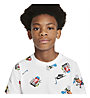 Nike B Boxy Aop - T-shirt Fitness - Kinder, White