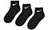 Nike Basic Pack Ankle - calzini corti - bambino, Black