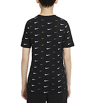 Nike Big Kids' (Boys') NSW Swoosh - T-shirt - ragazzo, Black/White
