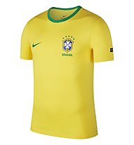 Nike Brasilien CBF Crest - T-Shirt - Herren, Yellow/Green