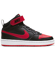 Nike Court Borough Mid 2 - Sneaker - Kinder, Black/Red