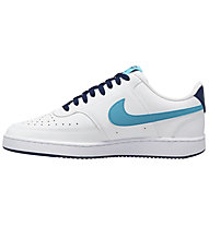 Nike Court Vision Low NBA - Sneakers - Herren, White/Blue
