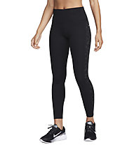 Nike Dri-FIT Fast W Mid Rise - pantaloni running - donna, Black