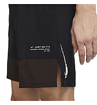 Nike Dri-FIT Flex Woven Training - pantaloni corti fitness - uomo, Black/Brown