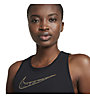 Nike Dri-FIT Graphic Training - top fitness - donna, Black