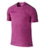Nike Dri-FIT Knit Flash Training - T-shirt da calcio, Sport Fuchsia/HTR/Black