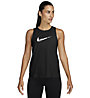 Nike Dri-FIT One Swoosh - Lauftop - Damen, Black/White