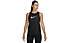 Nike Dri-FIT One Swoosh - top running - donna, Black/White