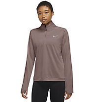Nike Dri-FIT Pacer 1/4-Zip - felpa running - donna, Brown