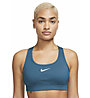 Nike Dri-FIT Swoosh W - reggiseno sportivo medio sostegno - donna, Blue