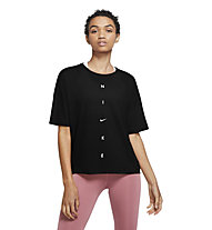 Nike Dri-FIT W's Short-Sleeve Graphic Training - T-shirt - Damen, Black