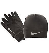 Nike Dri Fit Run Set berretto + guanti running, Black