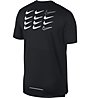 Nike Dry Miler Top SS GX HBR - Laufshirt - Herren, Black