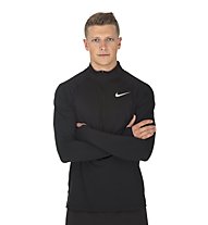Nike Element 2.0 Top Half Zip - Runningshirt Langarm - Herren, Black