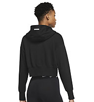 Nike Fleece Full Zip Ho - felpa con cappuccio - donna, Black