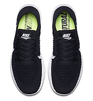 Nike Free Run Flyknit - Laufschuhe - Herren, Black/White