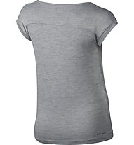 Nike Girls' Training Top T-Shirt fitness bambina, Grey