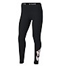 Nike Girls' Sportswear Leg-A-See - pantaloni fitness - ragazza, Black/Arctic Pink