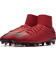 Nike Hypervenom Phelon III Dynamic Fit FG - Fußballschuhe - Kinder, Red