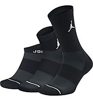 Nike Jordan Waterfall 3 Pairs - calze basket - unisex, Black