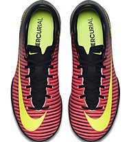 Nike Jr Mercurial Vapor XI TF Scarpa Calcio Bambino, Total Crimson/Vlt-Blk-Pink