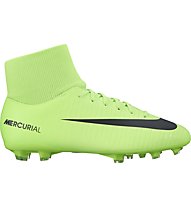 Nike Mercurial Victory VI DF FG JR - scarpe da calcio terreni compatti bambino, Electric Green