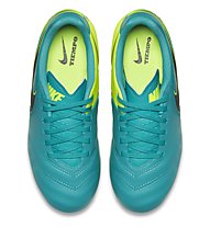 Nike Tiempo Legend VI FG Jr - scarpa da calcio terreni compatti bambino, Clear Jade/Black/Volt