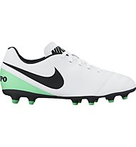 Nike Jr Tiempo Rio III FG - scarpe da calcio terreni compatti - bambino, White