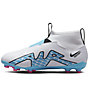 Nike Jr Zoom Mercurial Superfly 9 Academy FG/MG - Fußballschuh Multiground - Jungs, White/Blue