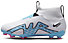 Nike Jr Zoom Mercurial Superfly 9 Academy FG/MG - Fußballschuh Multiground - Jungs, White/Blue