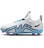 Nike Jr Zoom Mercurial Vapor 15 Academy MG - scarpe da calcio multisuperfici - ragazzo, White/Blue