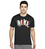 Nike M Np Df Hpr Dry Top Ss Su Gfx - T-shirt Fitness - uomo, Black