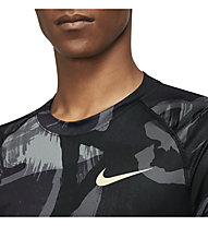 Nike M Np Df Slim Camo - T-Shirt - Herren, Black/Grey