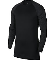 Nike Pro Top Ls Utility Therma - langärmliges Fitness-Shirt - Herren, Black
