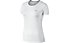 Nike Miler Short Sleeve maglietta donna, White