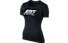 Nike Pro Cool GRX SS Top Damen, Black/White