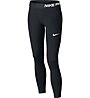 Nike Pro Tights - pantaloni fitness - ragazza, Black/Black/White