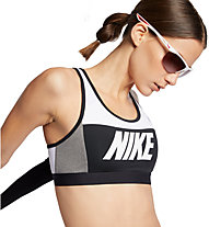 Nike Sport Distort Classic Medium Support - reggiseno sportivo supporto medio - donna, White/Black/Grey