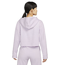 Nike Yoga Luxe W CroppedFlee - felpe con cappuccio - donna, Light Purple