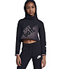 Nike NSW Crop Pe GX - Kapuzenpullover Fitness - Mädchen, Black
