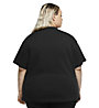 Nike NSW W's Short-Sleeve - T-shirt - Damen, Black/White