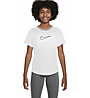 Nike One Dri-FIT Jr - T-Shirt - Mädchen , White