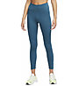 Nike One Mid-Rise 7/8 Mesh W - pantaloni fitness - donna, Blue