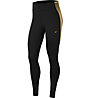Nike One W's - pantaloni lunghi fitness - donna, Black/Gold