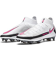 Nike Phantom GT Elite Dynamic Fit FG - scarpe calcio terreni compatti, White/Pink/Black