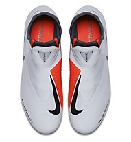 Nike Phantom VSN Academy DF MG - scarpe da calcio multiterreno, Light Grey/Orange