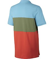 Nike Polo Matchup - Poloshirt Herren, Blue Sky/Palm Green/Orange