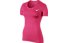 Nike Pro Cool - T-Shirt fitness - donna, Pink/White
