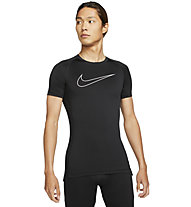 Nike Pro Dri-Fit - T-Shirt - Herren, Black/White