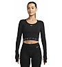 Nike Pro Dri-FIT Cropped W - maglia maniche lunghe - donna, Black